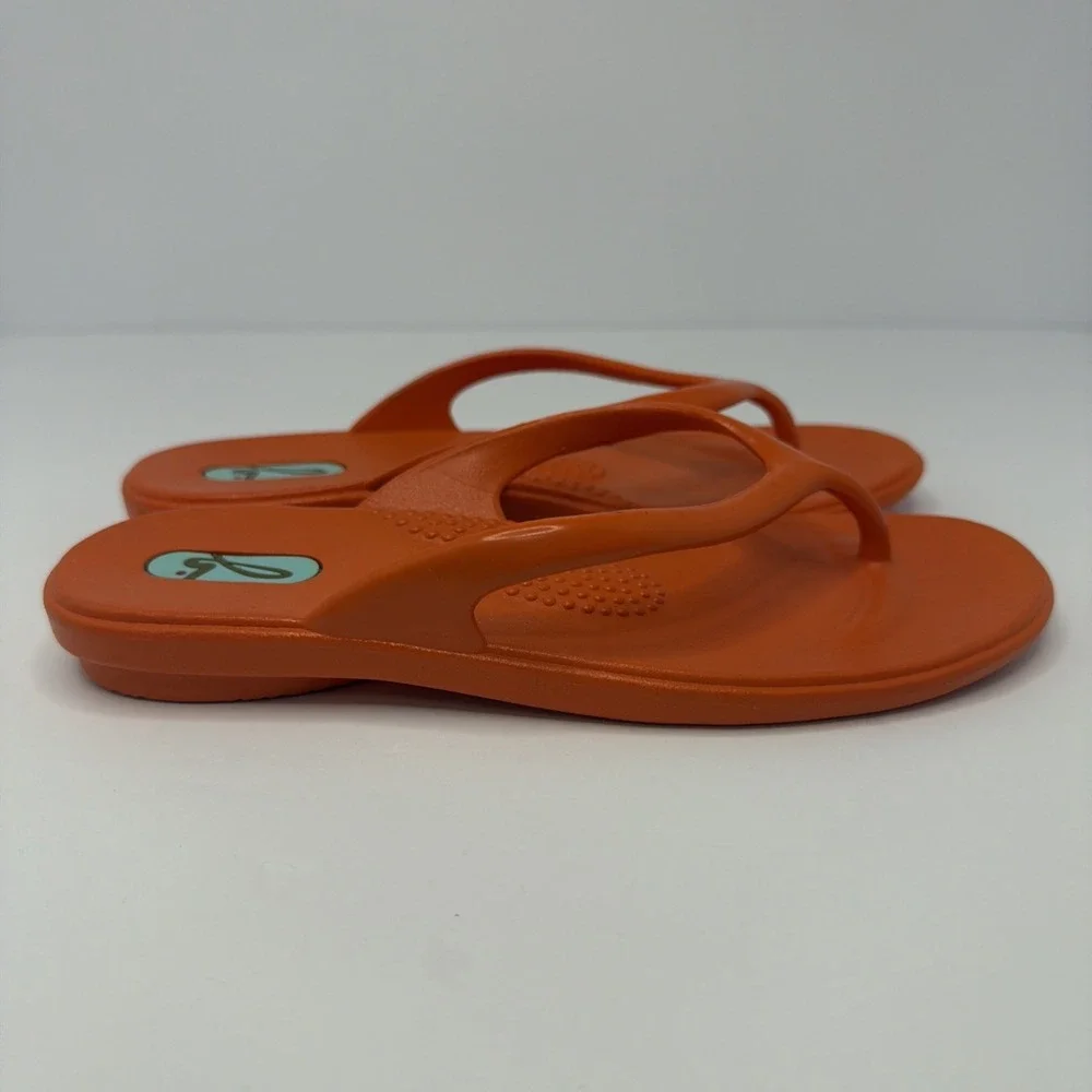Oka B Sandal Flip Flop Thong‎ Orange Xs Kids 3-4 Costal Beach Vacation Spring